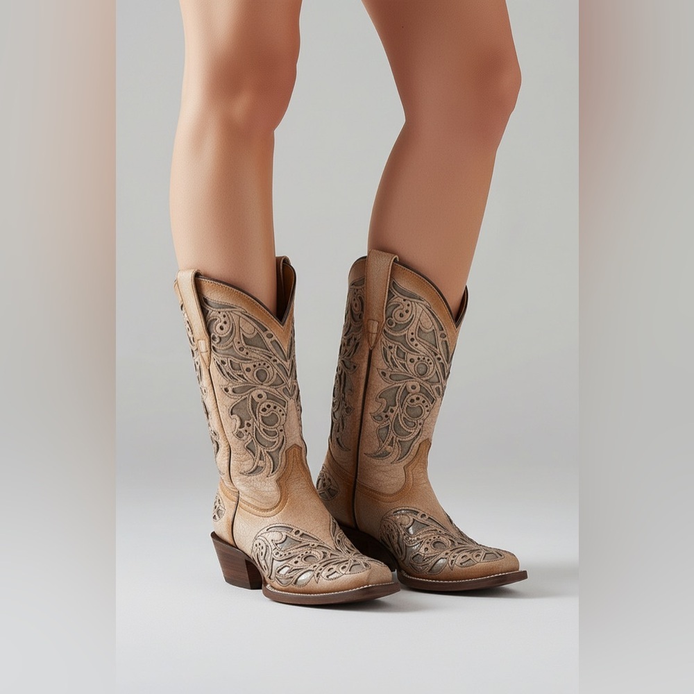 Corral youth Tan and Brown Boots